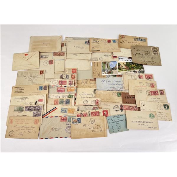 Collection of Antique Stamped Envelopes