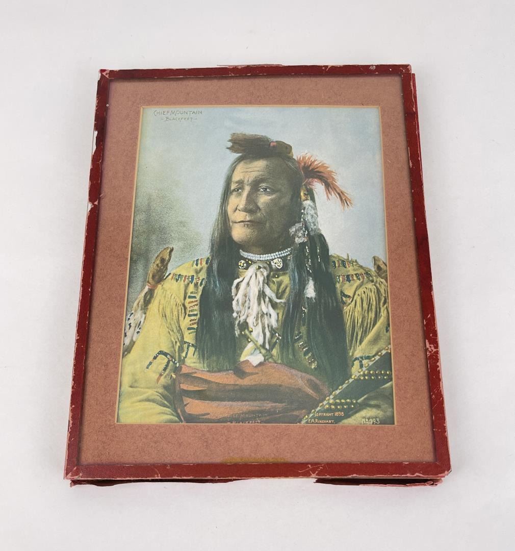 FA Rhinehart Chief Mountain Blackfeet Indian Print