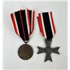 Image 2 : WW2 German Iron Cross and War Merit Medal