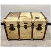 Image 1 : Antique French Au Voyage Rawhide Wrapped Trunk