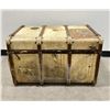 Image 2 : Antique French Au Voyage Rawhide Wrapped Trunk