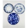 Image 1 : Collection of Antique Flow Blue Plates