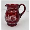 Image 1 : Antique Egermann Czech Bohemian Ruby Pitcher