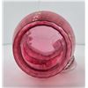 Image 3 : Antique Cranberry Ruffled Glass Pitcher