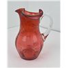 Image 1 : Early Antique Cranberry Glass Pitcher