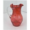 Image 2 : Early Antique Cranberry Glass Pitcher