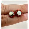 Image 2 : Opal and Lapis Sterling Silver Earrings