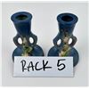 Image 5 : Roseville Pottery Blue Snowberry Candlesticks