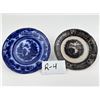 Image 6 : Antique Ironstone Flow Blue Plates