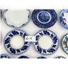 Image 11 : Collection of Antique Flow Blue Plates