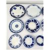 Image 2 : Collection of Antique Flow Blue Plates