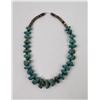Image 2 : Kingman Turquoise Silver Bench Bead Necklace