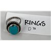 Image 3 : Navajo Sterling Silver Turquoise Ring