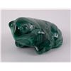 Image 1 : African Malachite Frog Carving