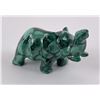 Image 2 : African Malachite Elephant Carving