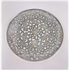 Image 2 : Sterling Silver Covered Glass Trivet