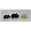 Image 3 : Carved Stone Hippos and Cat