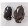 Image 2 : Leather Bull Nose Cowboy Saddle Tapaderos