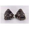 Image 4 : Leather Bull Nose Cowboy Saddle Tapaderos