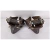 Image 6 : Leather Bull Nose Cowboy Saddle Tapaderos