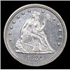 Image 2 : ***Auction Highlight*** 1884-p Seated Liberty Quarter 25c Graded ms64 pl By SEGS (fc)