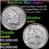 Image 1 : ***Auction Highlight*** 1835 Capped Bust Half Dime Lg Date/ Large SC 1/2 10c Graded ms65+ By SEGS (f