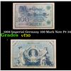 Image 1 : 1908 Imperial Germany 100 Mark Note P# 34 Grades vf++