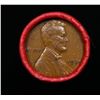 Image 2 : Mixed small cents 1c orig shotgun roll, 1935-p Lincoln Cent, Wheat Cent other end, Nathan's Brandt W