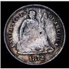 Image 2 : 1872-s Seated Liberty Half Dime 1/2 10c Grades vf details