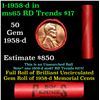 Image 1 : Shotgun Lincoln 1c roll, 1958-d 50 pcs Steel-Strong Wrapper.