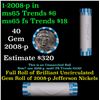 Image 1 : Shotgun Jefferson 5c roll, 2008-d 40 pcs Bank Wrapper