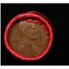 Image 3 : Mixed small cents 1c orig shotgun roll, 1909-p Lincoln Cent Cent, Wheat Cent other end, Nathan's Bra
