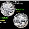 Image 1 : 1927-p Buffalo Nickel 5c Grades Choice AU