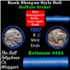 Image 1 : Buffalo Nickel Shotgun Roll in Old Bank Style 'Nathan's' Wrapper 1937 & p Mint Ends