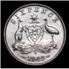Image 2 : 1942 Australia SixPence Coun KM: 38 Grades Select+ Unc