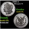 Image 1 : 1881-o Morgan Dollar $1 Grades Select Unc PL