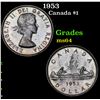 Image 1 : 1953 Canada Dollar $1 Grades Choice Unc