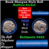 Image 1 : Buffalo Nickel Shotgun Roll in Old Bank Style 'Abbott Coin Counter' Wrapper 1936 & p Mint Ends