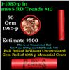 Image 1 : Shotgun Lincoln 1c roll, 1985-p 50 pcs Steel-Strong Wrapper.