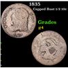 Image 1 : 1835 Capped Bust Half Dime 1/2 10c Grades g, good