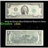 Image 1 : 1976 $2 Green Seal Federal Reserve Note Grades vf+