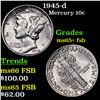 Image 1 : 1945-d Mercury Dime 10c Grades GEM+ FSB