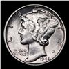 Image 2 : 1945-d Mercury Dime 10c Grades GEM+ FSB