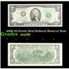 Image 1 : 2009 $2 Green Seal Federal Reserve Note Grades Choice AU/BU Slider