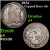 Image 1 : 1831 Capped Bust Dime 10c Grades g, good