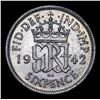 Image 3 : 1942 Great Britain 6 Pence Sixpence Silver KM# 852 Grades Choice Unc