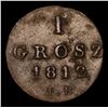 Image 3 : 1812 IB Poland 1 Grosz C# 81 Grades xf