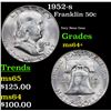 Image 1 : 1952-s Franklin Half Dollar 50c Grades Choice+ Unc
