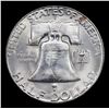 Image 3 : 1952-s Franklin Half Dollar 50c Grades Choice+ Unc