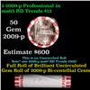 Image 1 : Shotgun Lincoln 1c roll, 2009-d Professional 50 pcs Steel-Strong Wrapper.